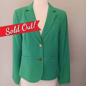 New Calvin Klein Green Blazer Suit Jacket Size 8